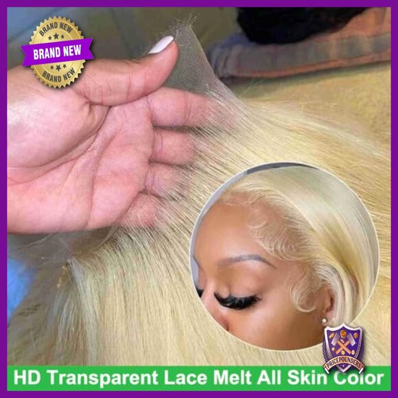 30 Inch Human Hair Lace Front Wig 13x6 HD Lace Brazilian Straight